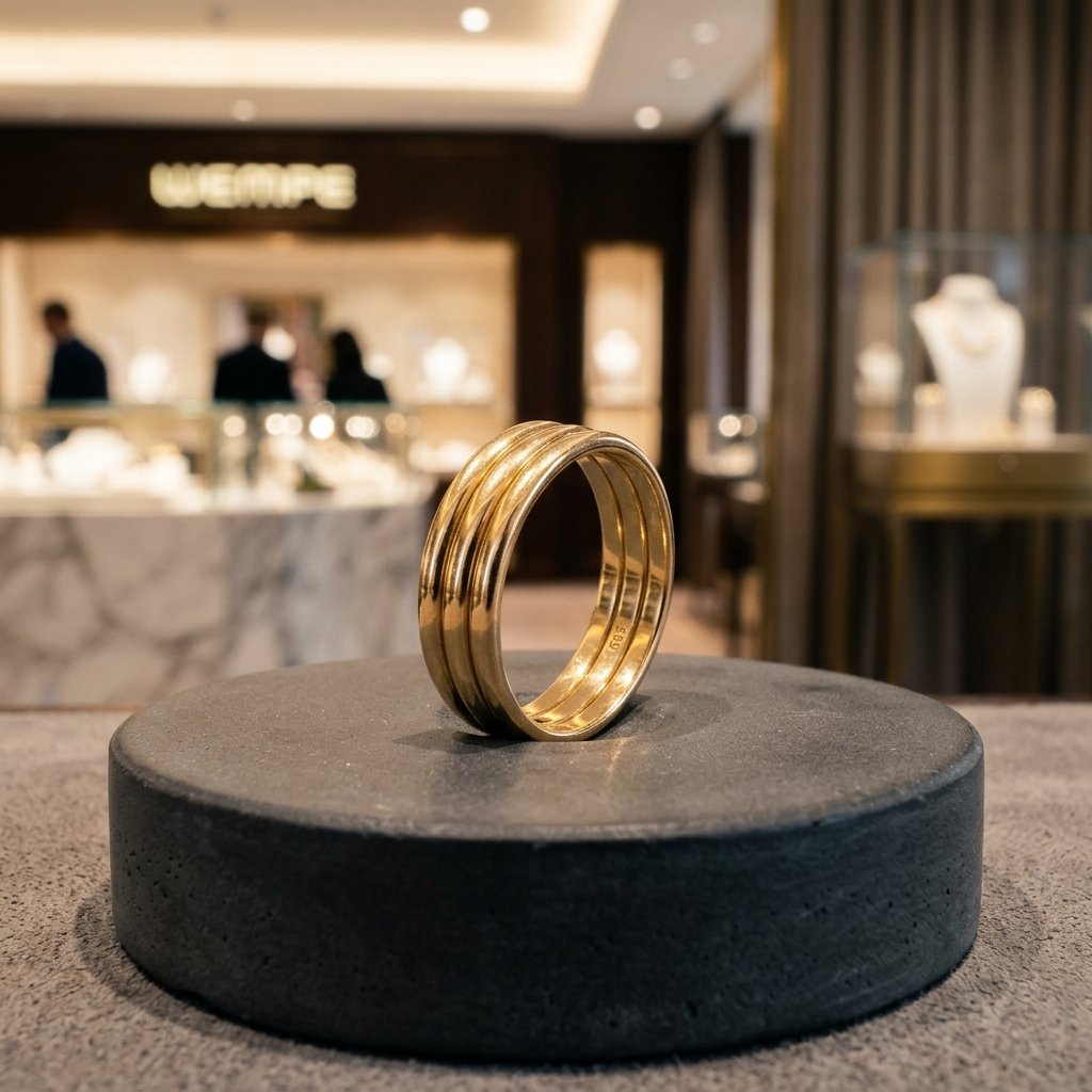 585 Gold Triple Band Ring